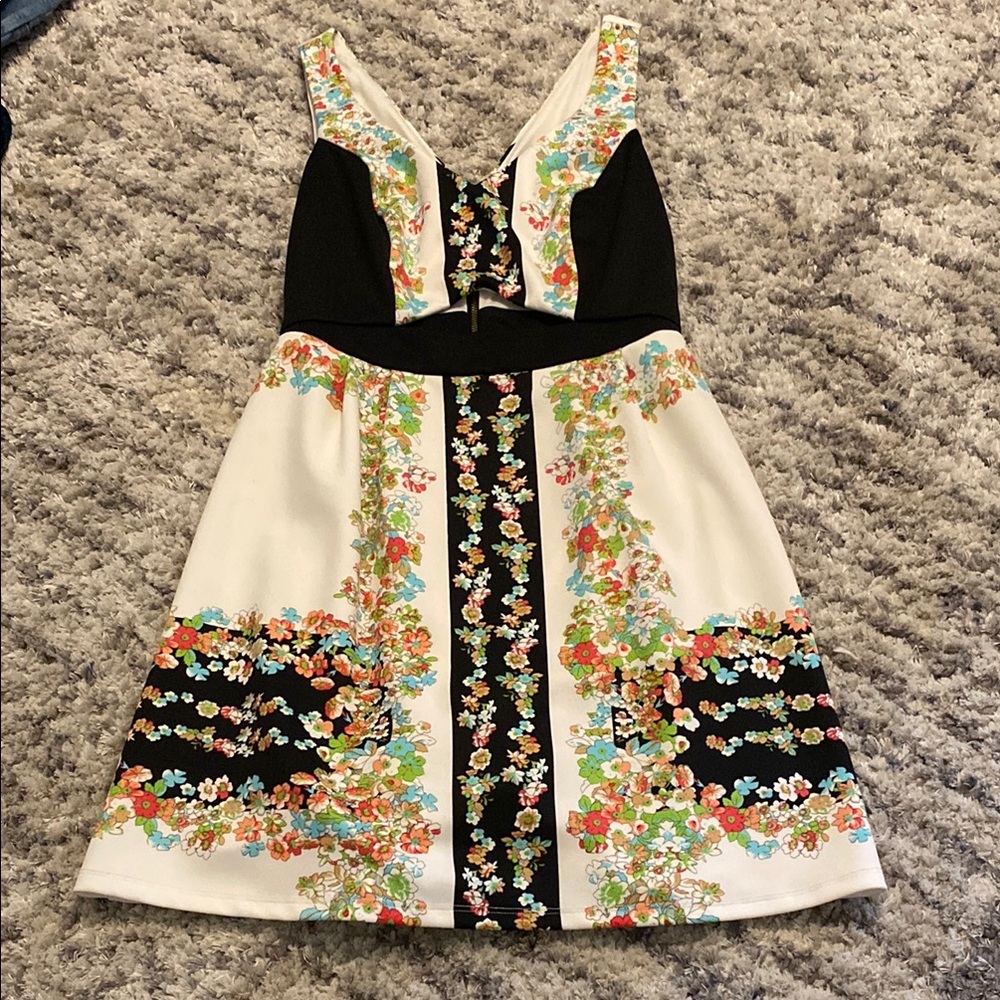 Floral Cutout Dress